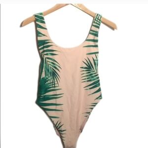 Aerie swim Palm One Piece Bathing Suit